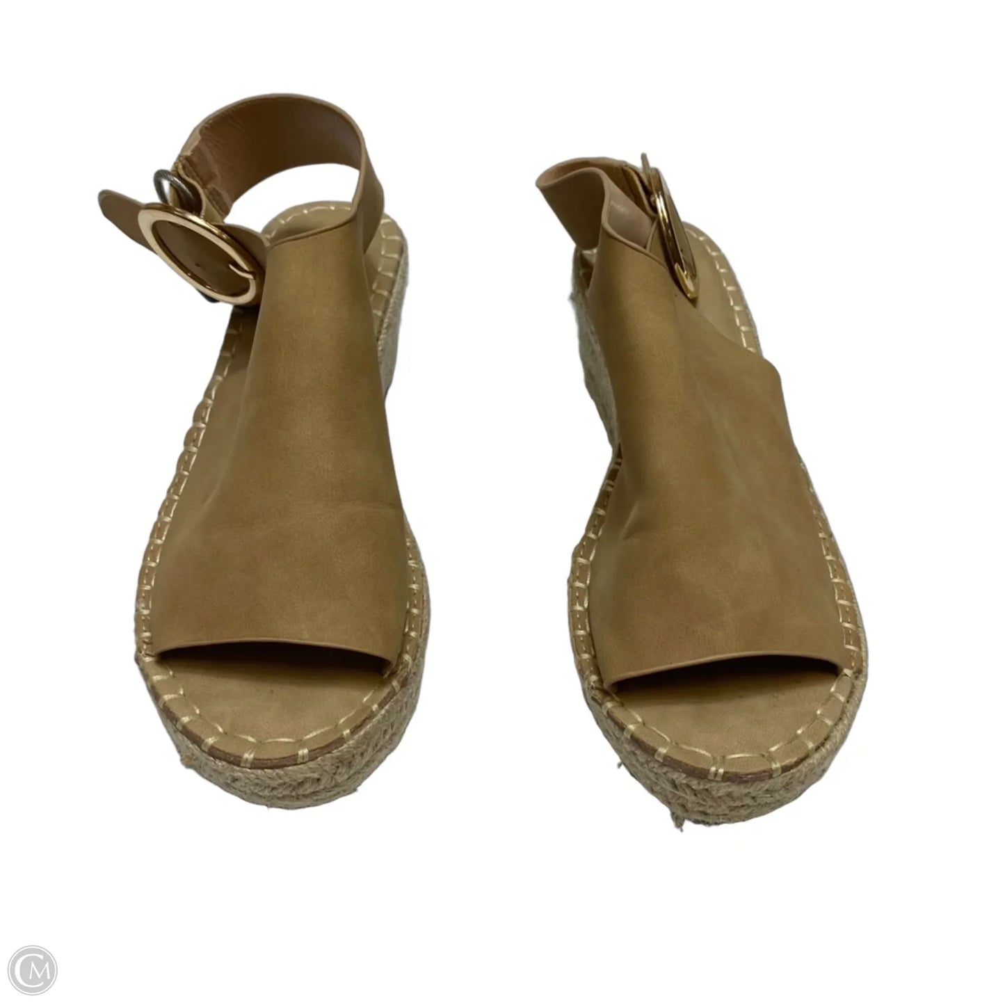 Sandals Heels Wedge By Catherine Malandrino In Brown, Size: 6.5