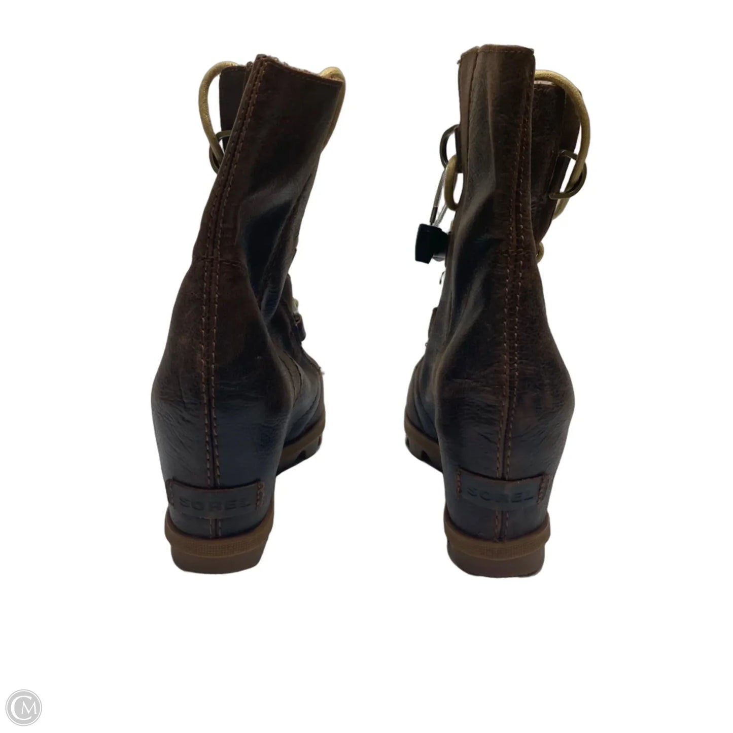 Boots Ankle Heels By Sorel In Brown, Size: 9