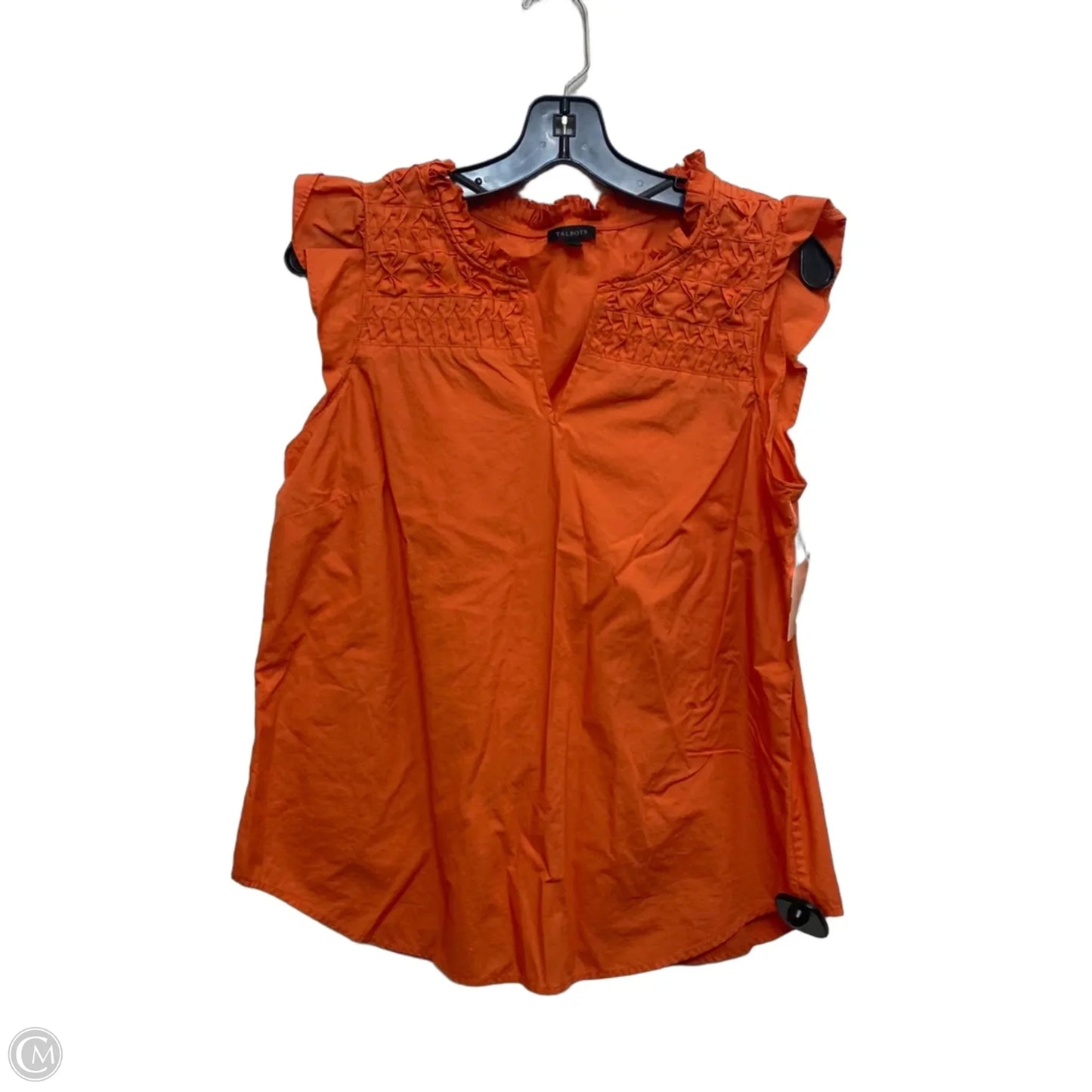 Top Sleeveless By Talbots In Orange, Size: M