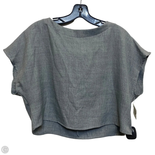 Top Short Sleeve By Shein In Grey, Size: L
