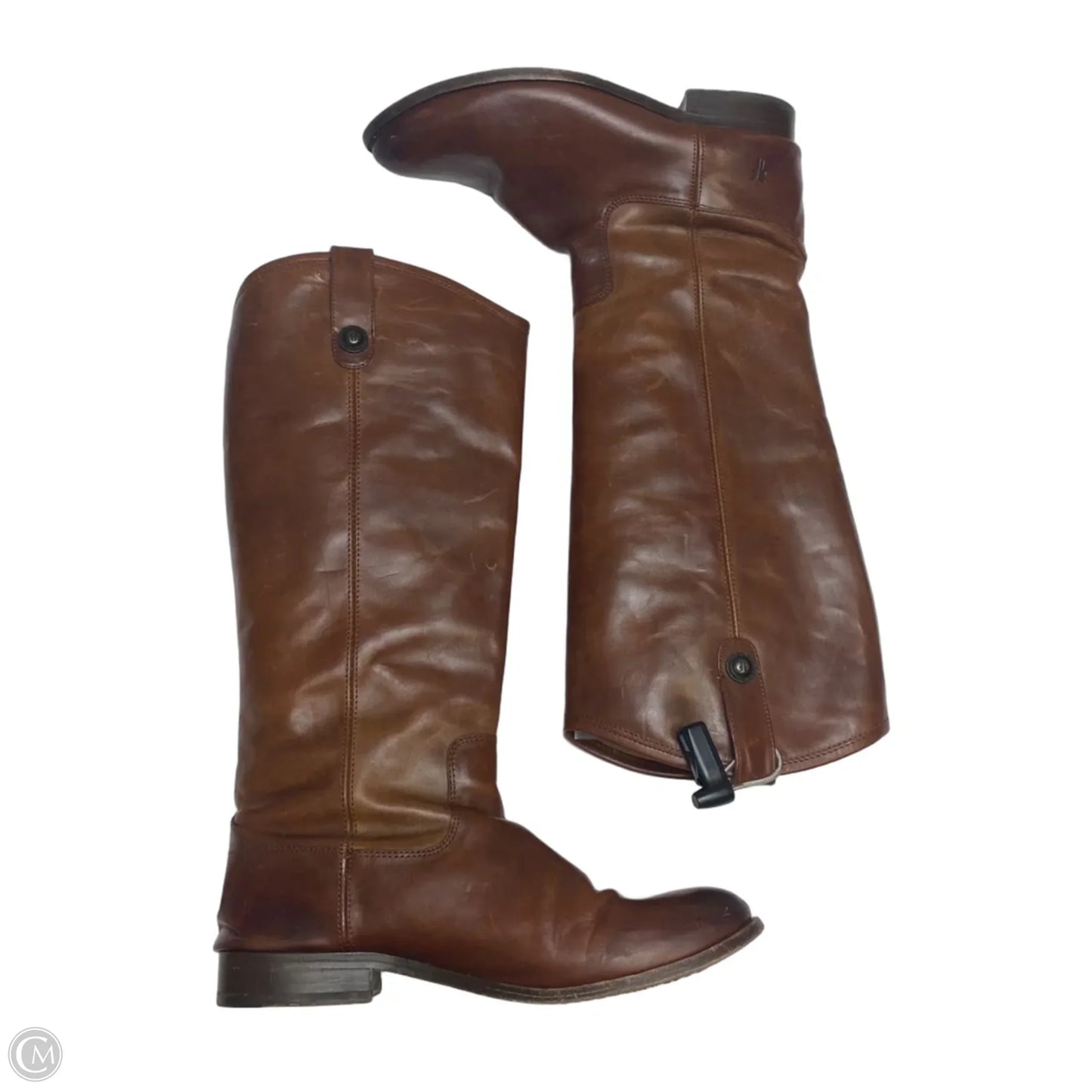Boots Designer By Frye In Brown, Size: 9