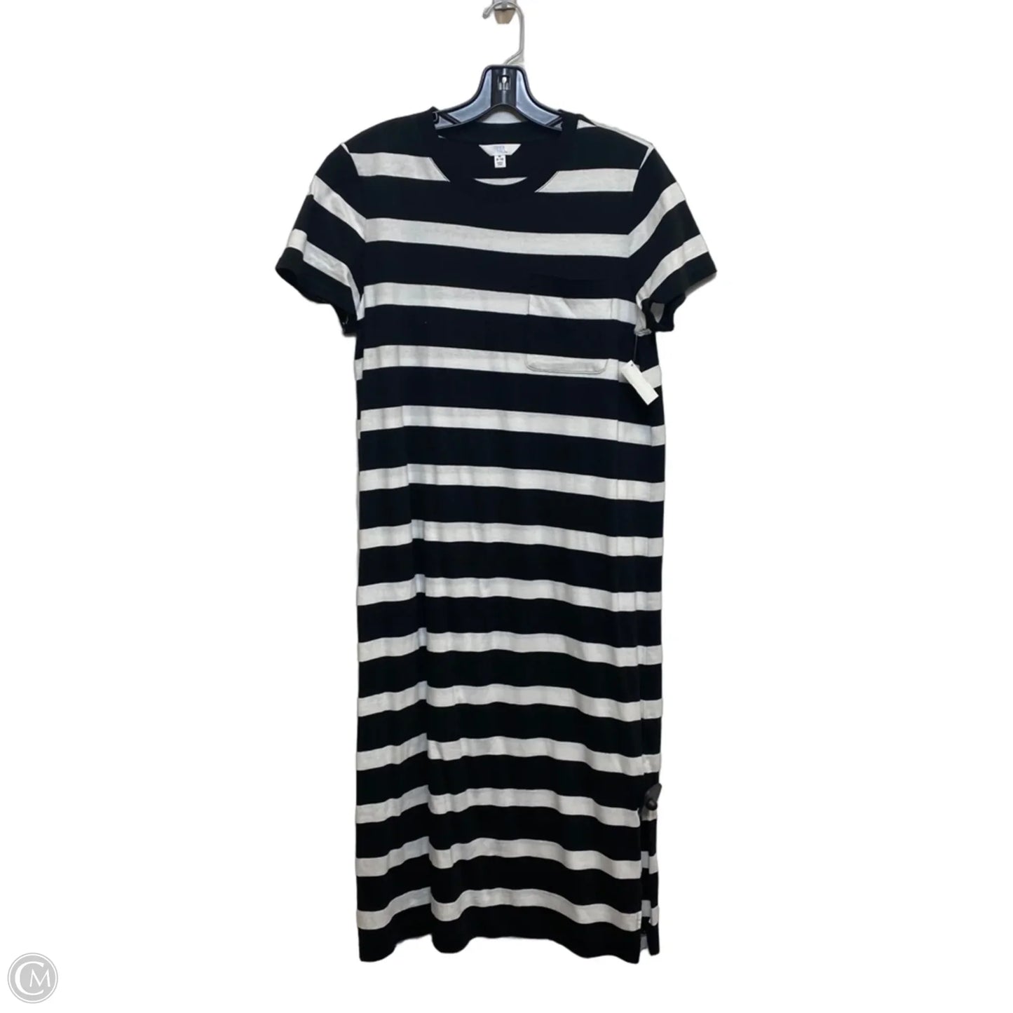Dress Casual Midi By Time And Tru In Black & White, Size: M