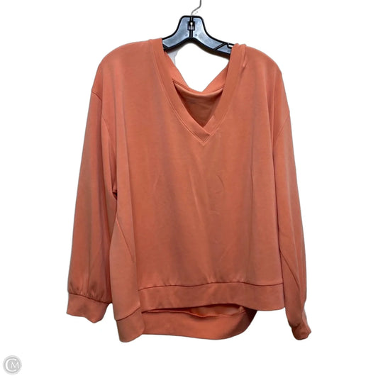 Athletic Sweatshirt Crewneck By Athleta In Orange, Size: 1x