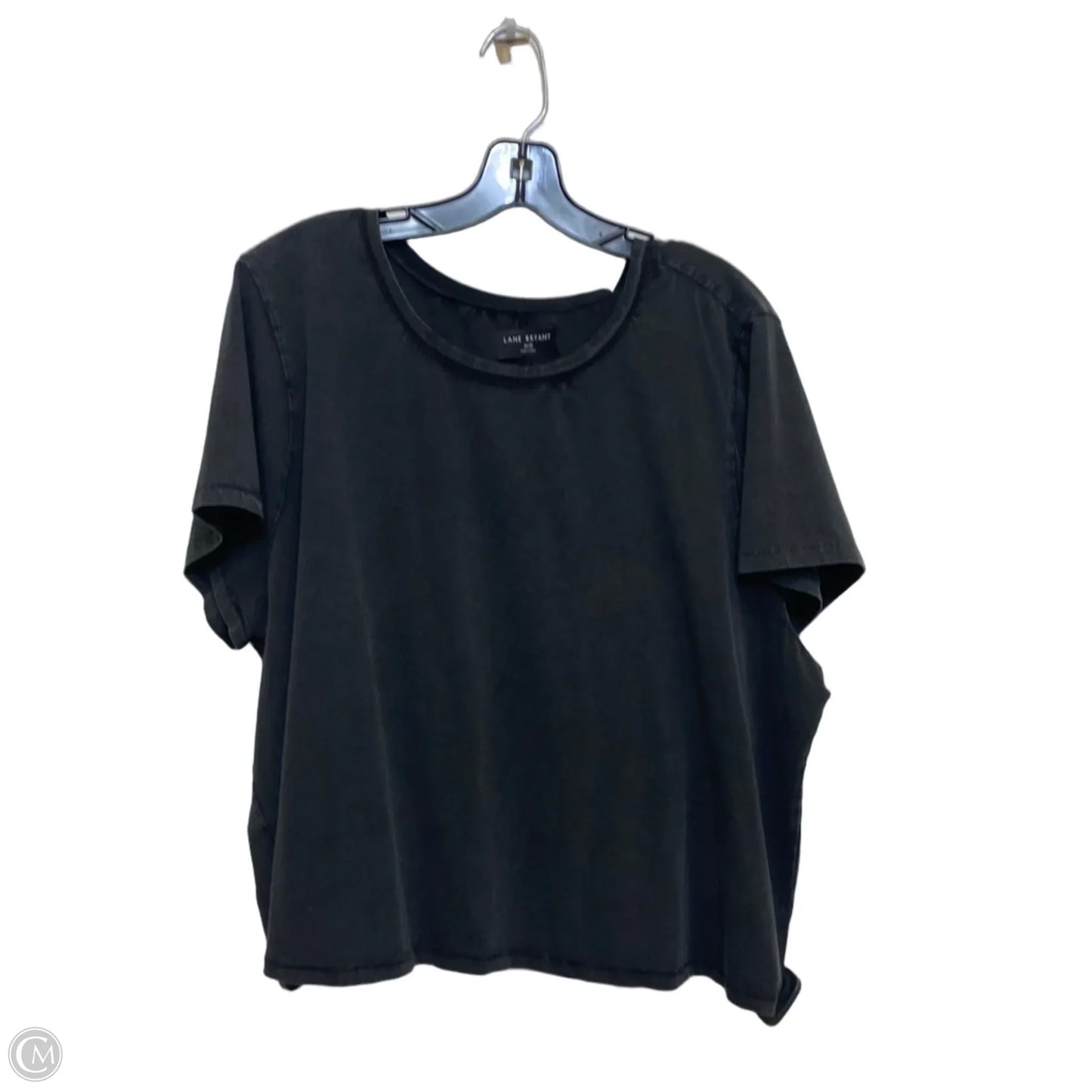 Top Short Sleeve Basic By Lane Bryant In Grey, Size: 4x