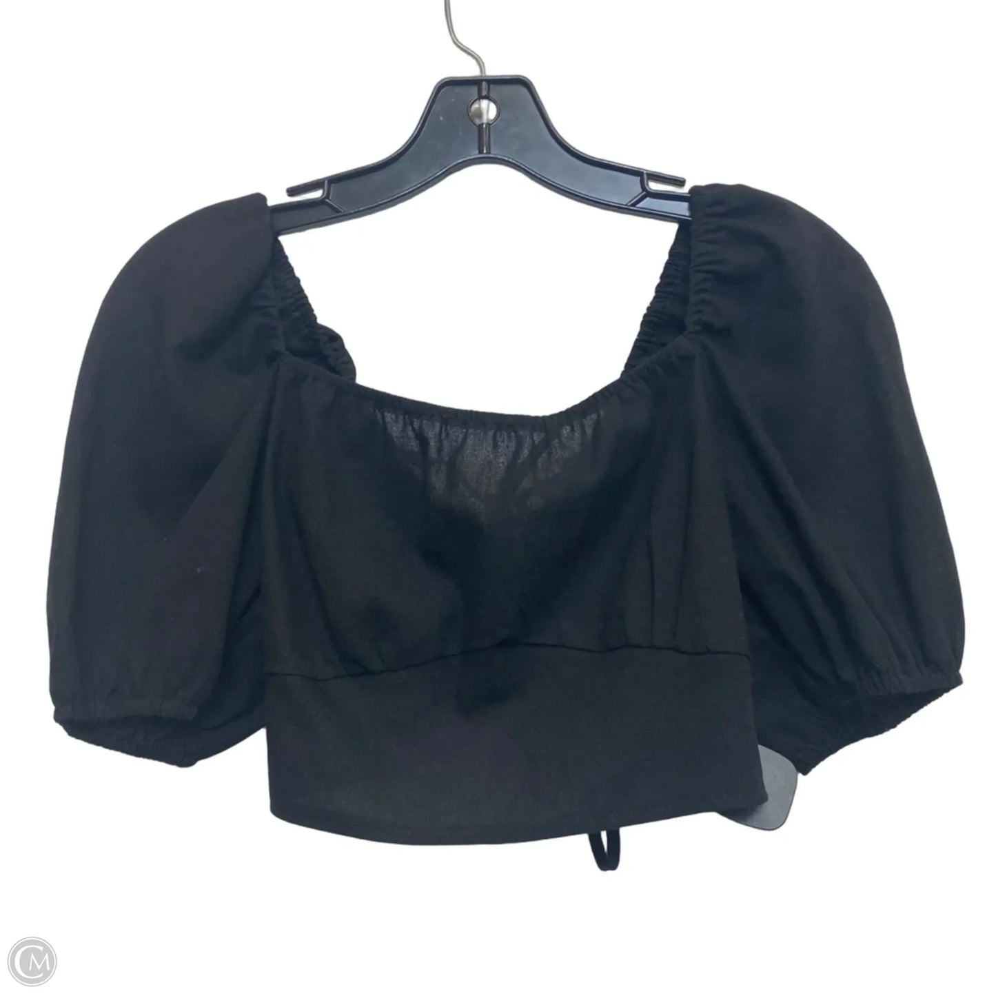 Top Short Sleeve By Shein In Black, Size: S