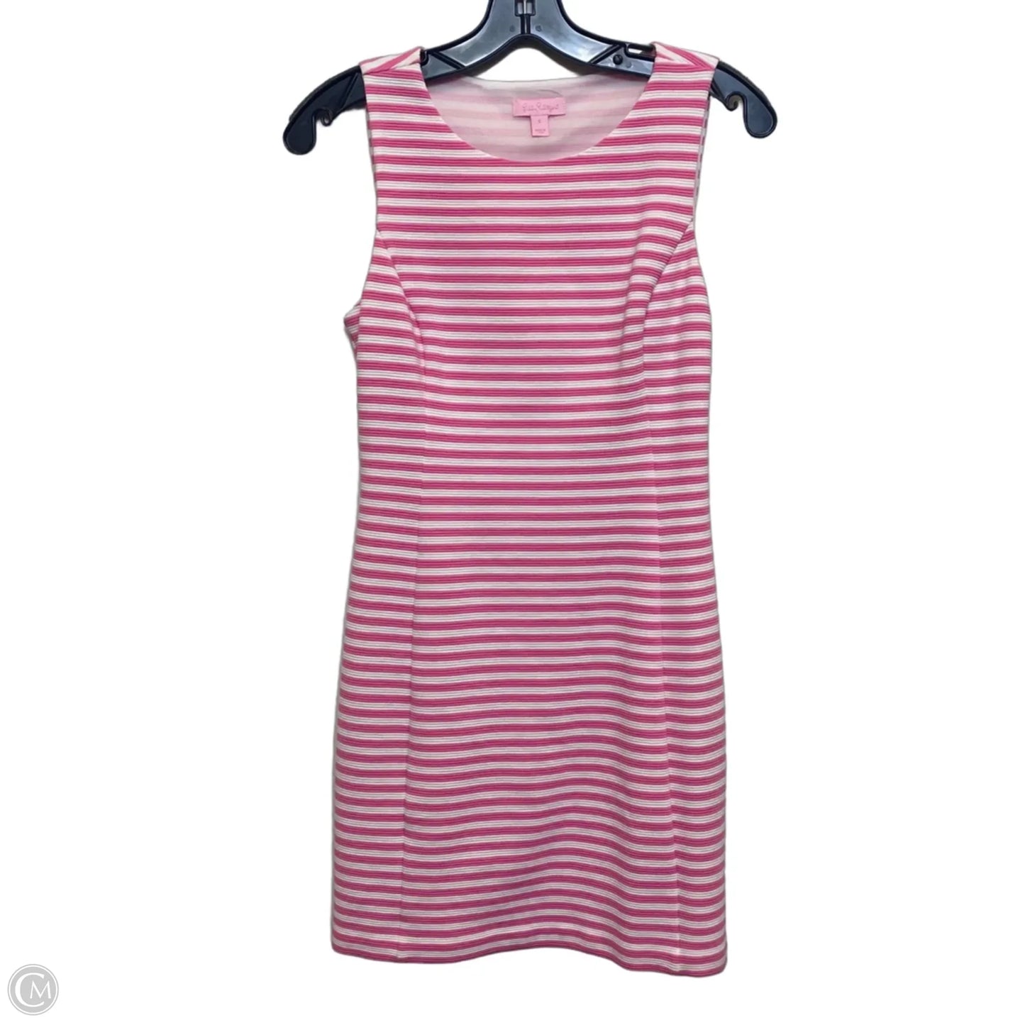 Dress Designer By Lilly Pulitzer In Pink & White, Size: S