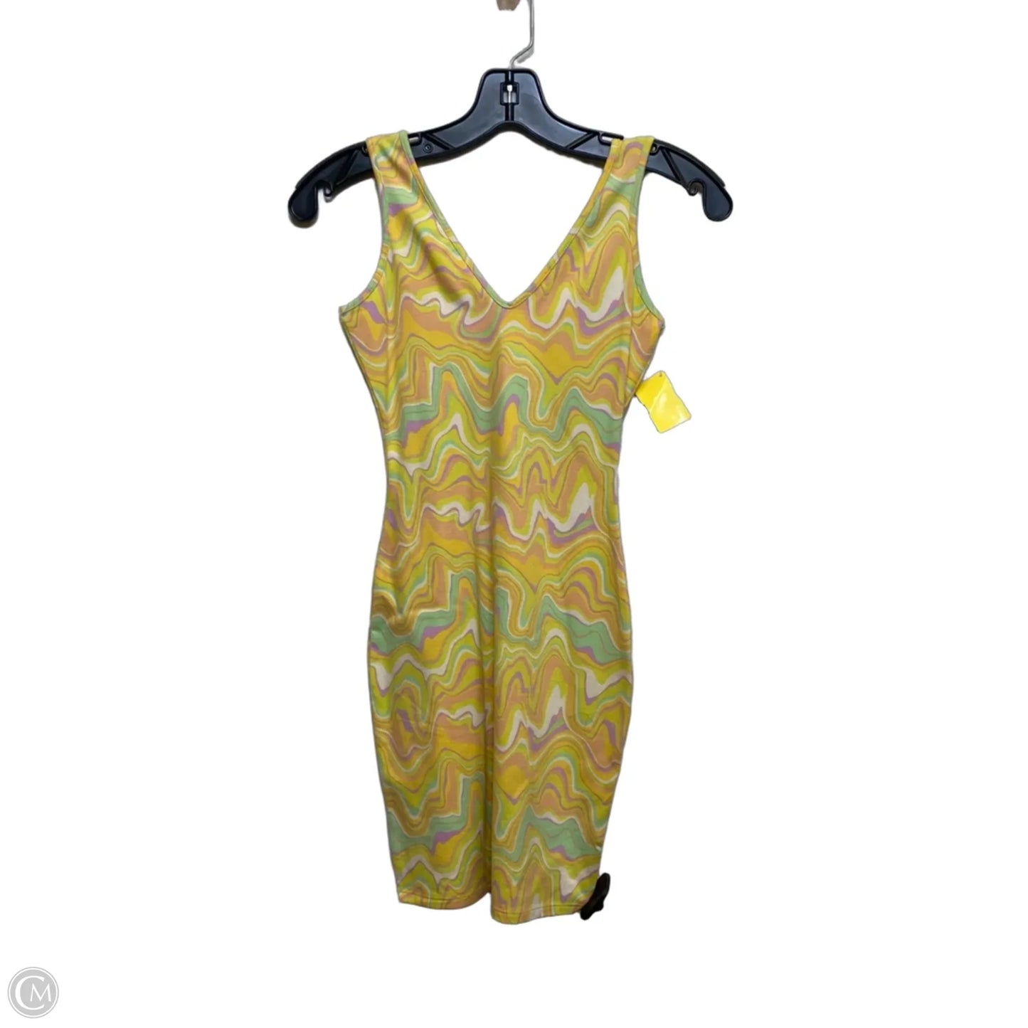 Dress Casual Short By Wild Fable In Green & Yellow, Size: Xs