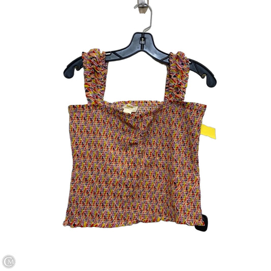 Top Sleeveless By Maeve In Multi-colored, Size: L