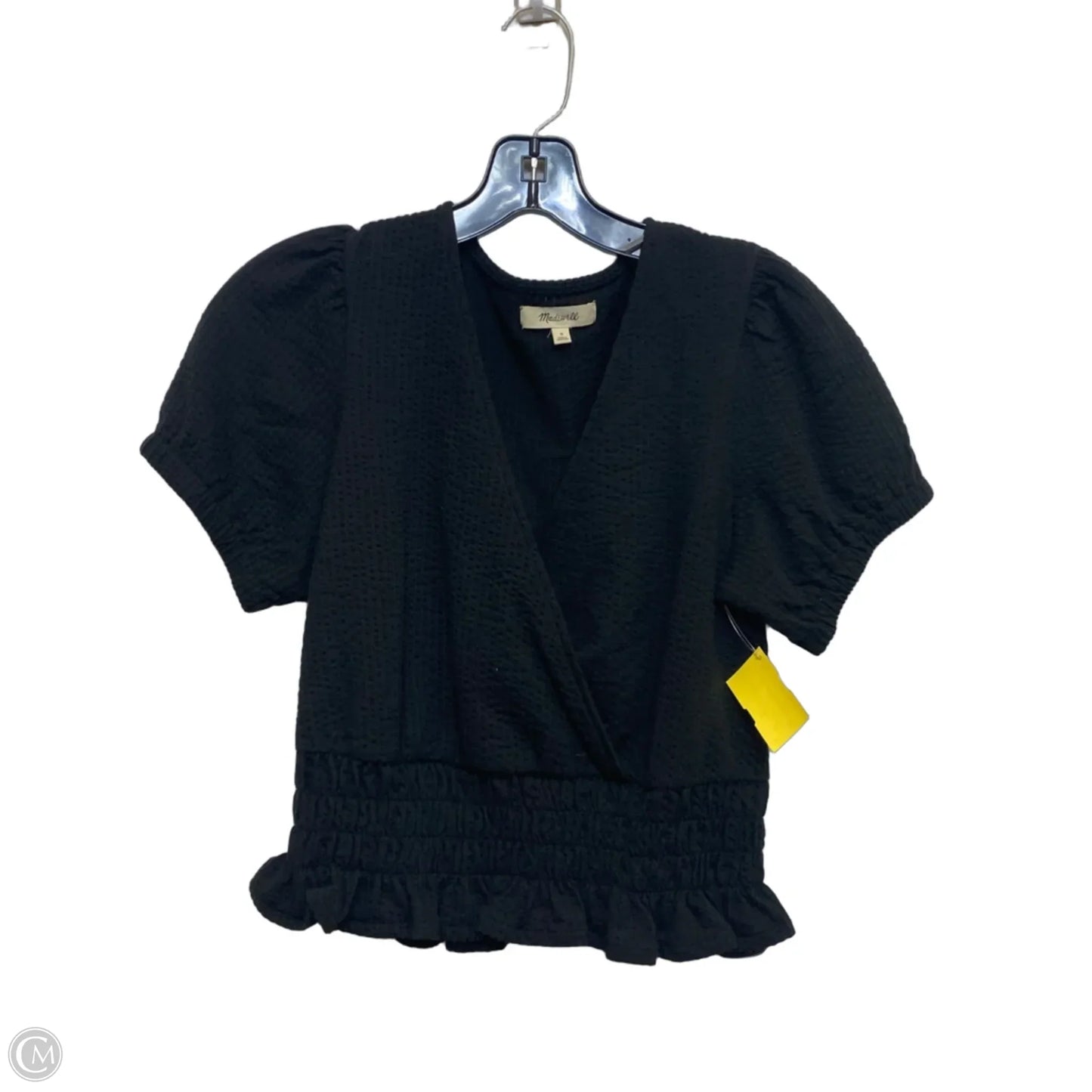 Top Short Sleeve By Madewell In Black, Size: S
