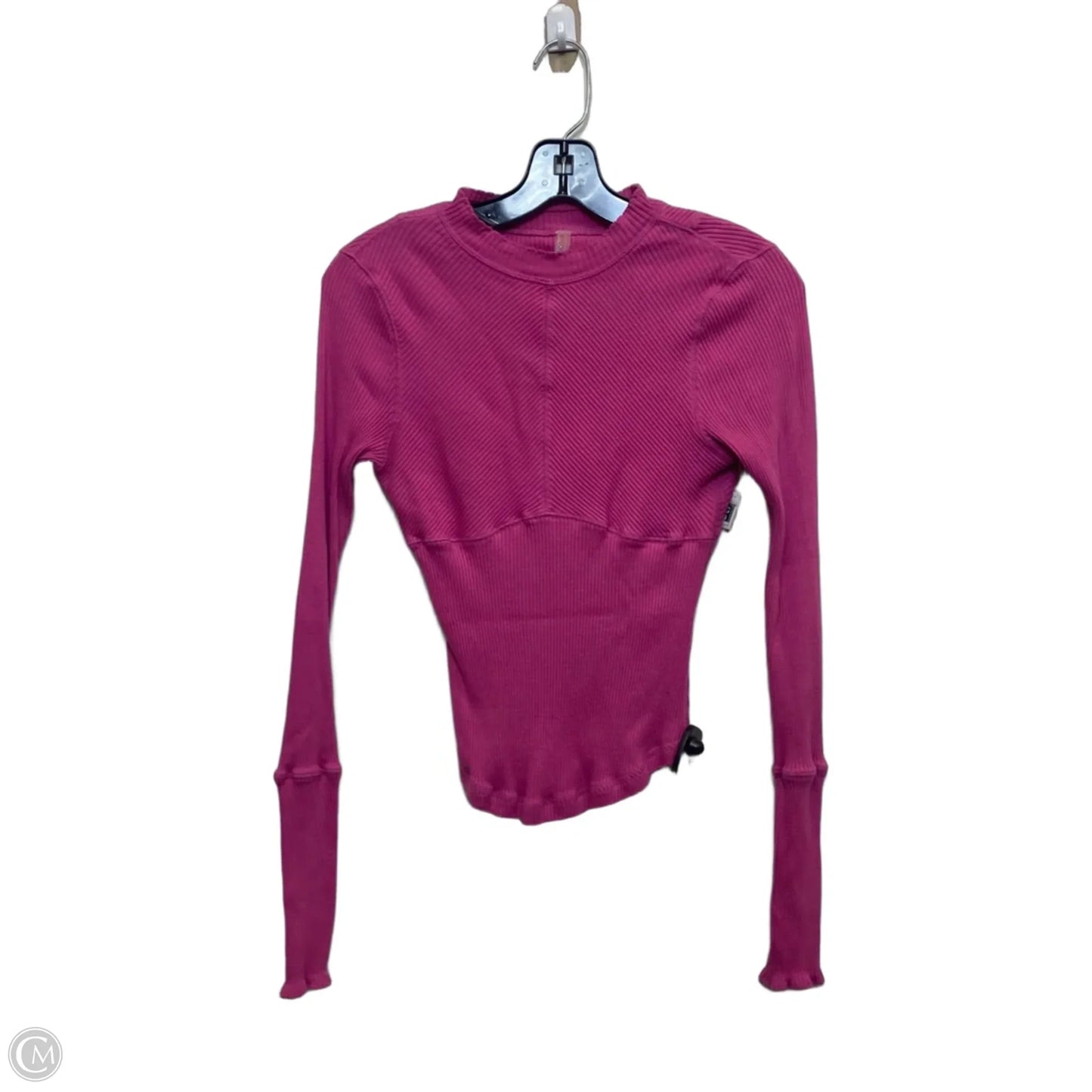 Top Long Sleeve By Free People In Pink, Size: M