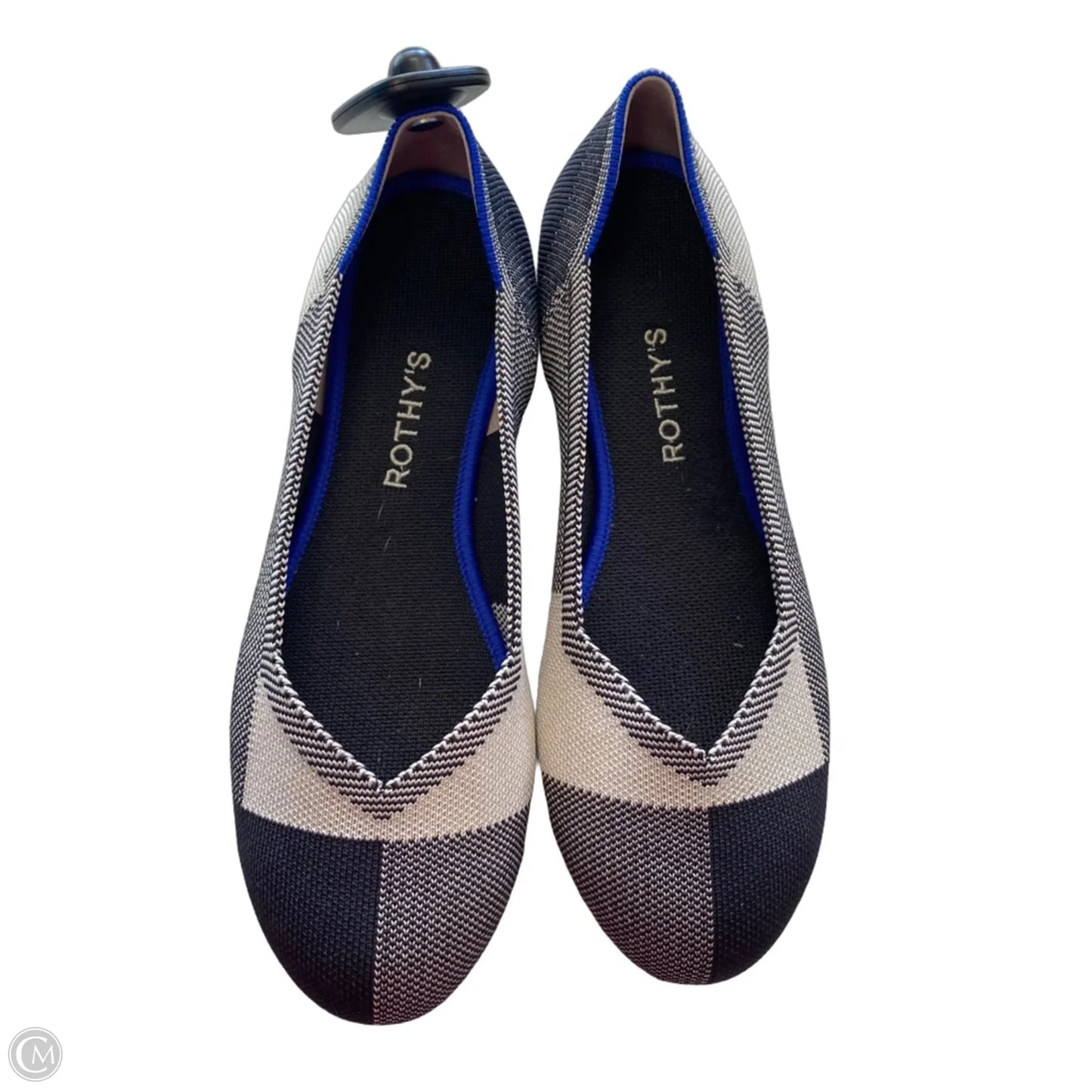 Shoes Designer By Rothys In Black & Grey, Size: 9