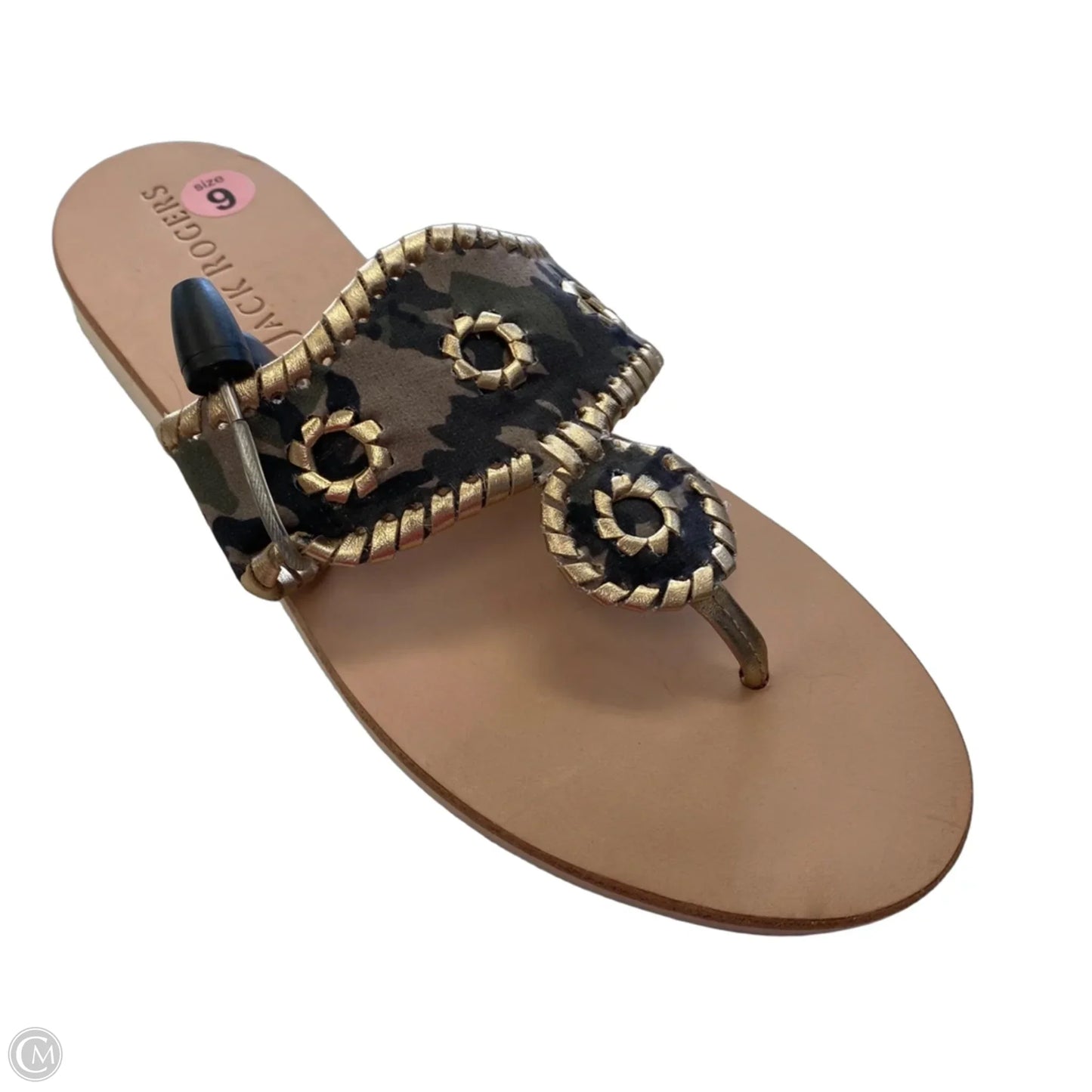 Sandals Designer By Jack Rogers In Green, Size: 9