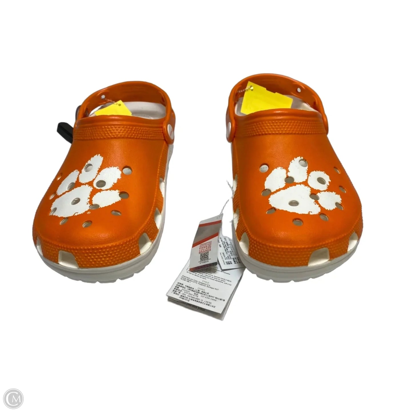 Shoes Flats By Crocs In Orange, Size: 9