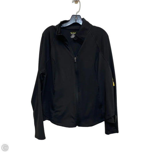 Athletic Jacket By Tek Gear In Black, Size: 1x