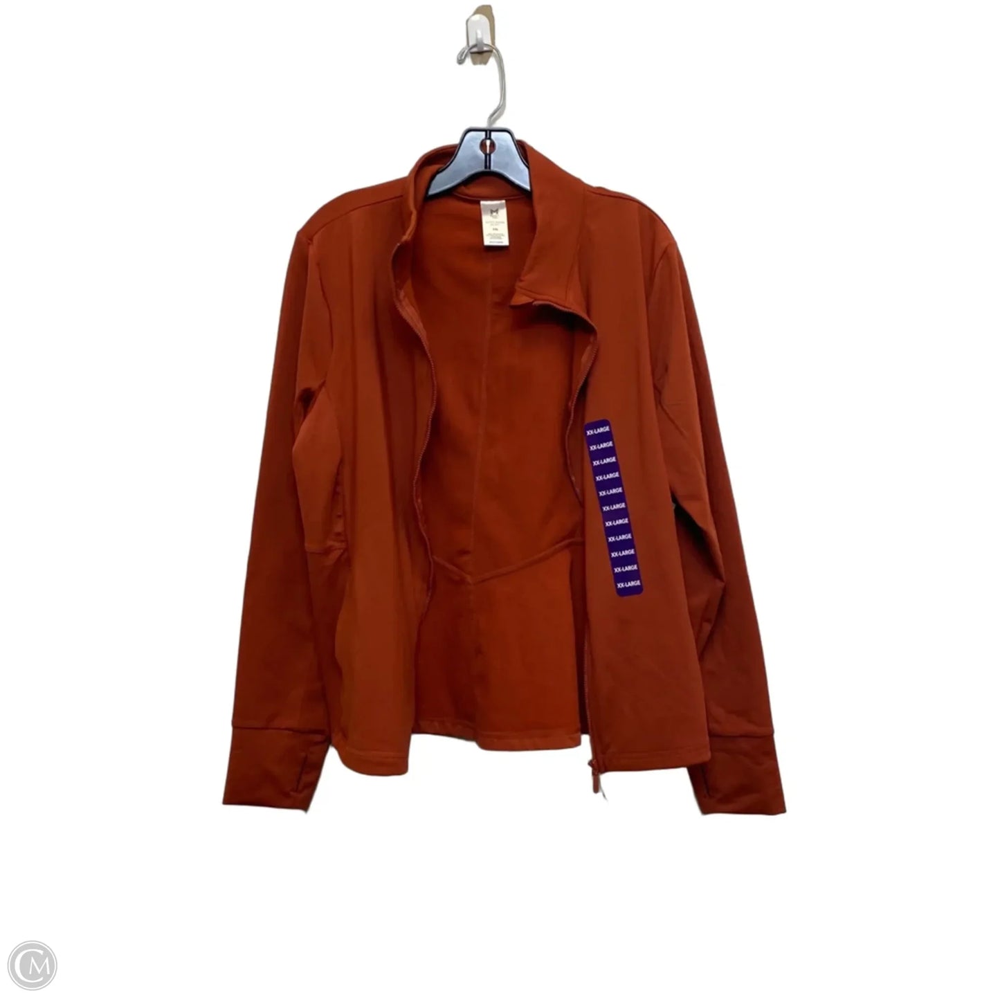Athletic Jacket By Members Mark In Orange, Size: Xxl