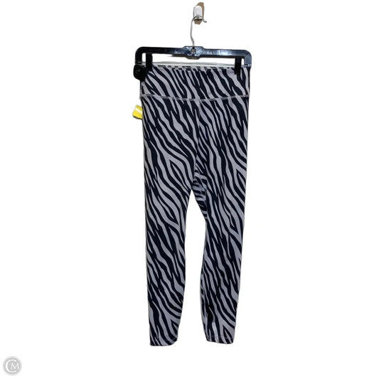 Athletic Leggings By Nike In Black & Grey, Size: M