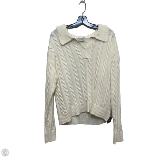 Sweater By Dress Forum In Cream, Size: L