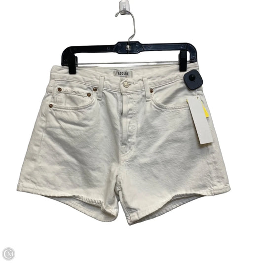Shorts Designer By Agolde In White Denim, Size: 2