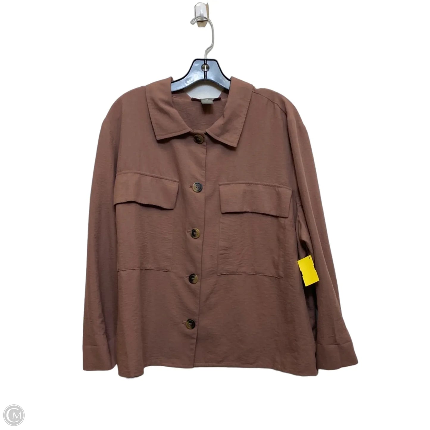 Top Long Sleeve By Olivia & Martin In Mauve, Size: 3x