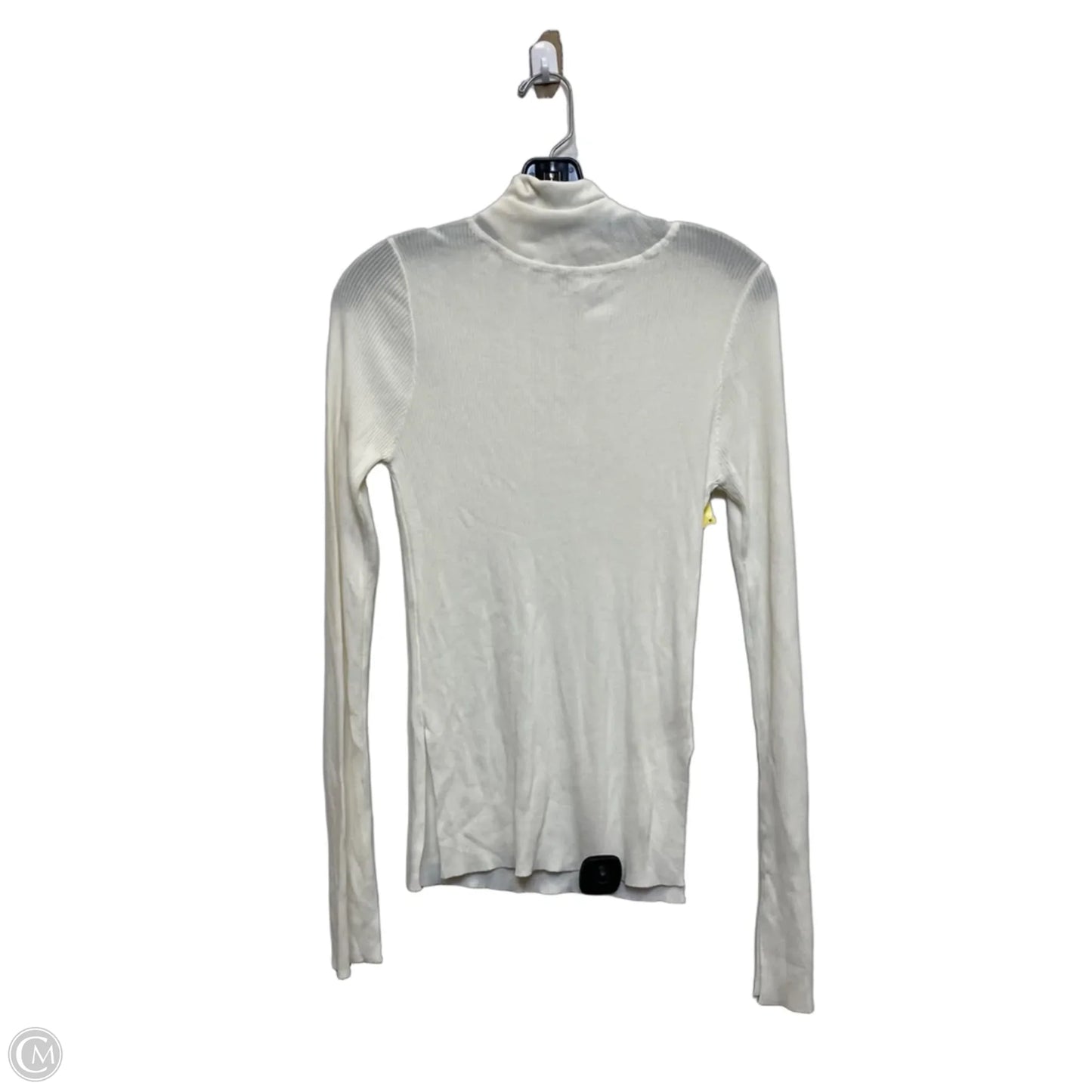 Top Long Sleeve Basic By Crescent In Cream, Size: M