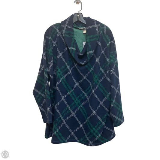 Sweater By Cj Banks In Blue & Green, Size: 3x