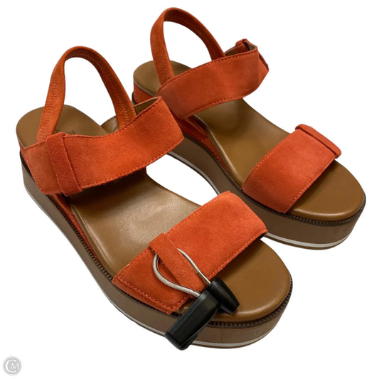 Sandals Heels Platform By Caslon In Orange, Size: 8.5