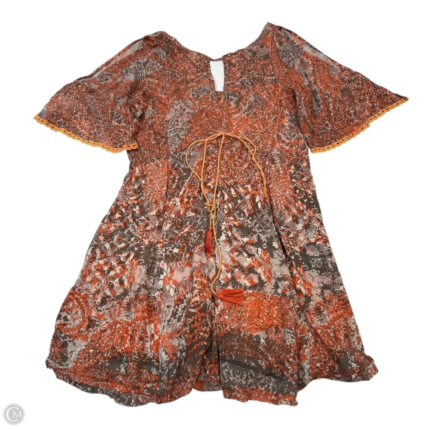 Dress Casual Short By Free People In Orange, Size: Xs
