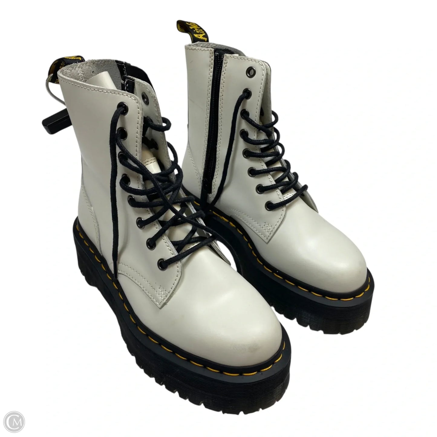 Boots Ankle Heels By Dr Martens In White, Size: 6