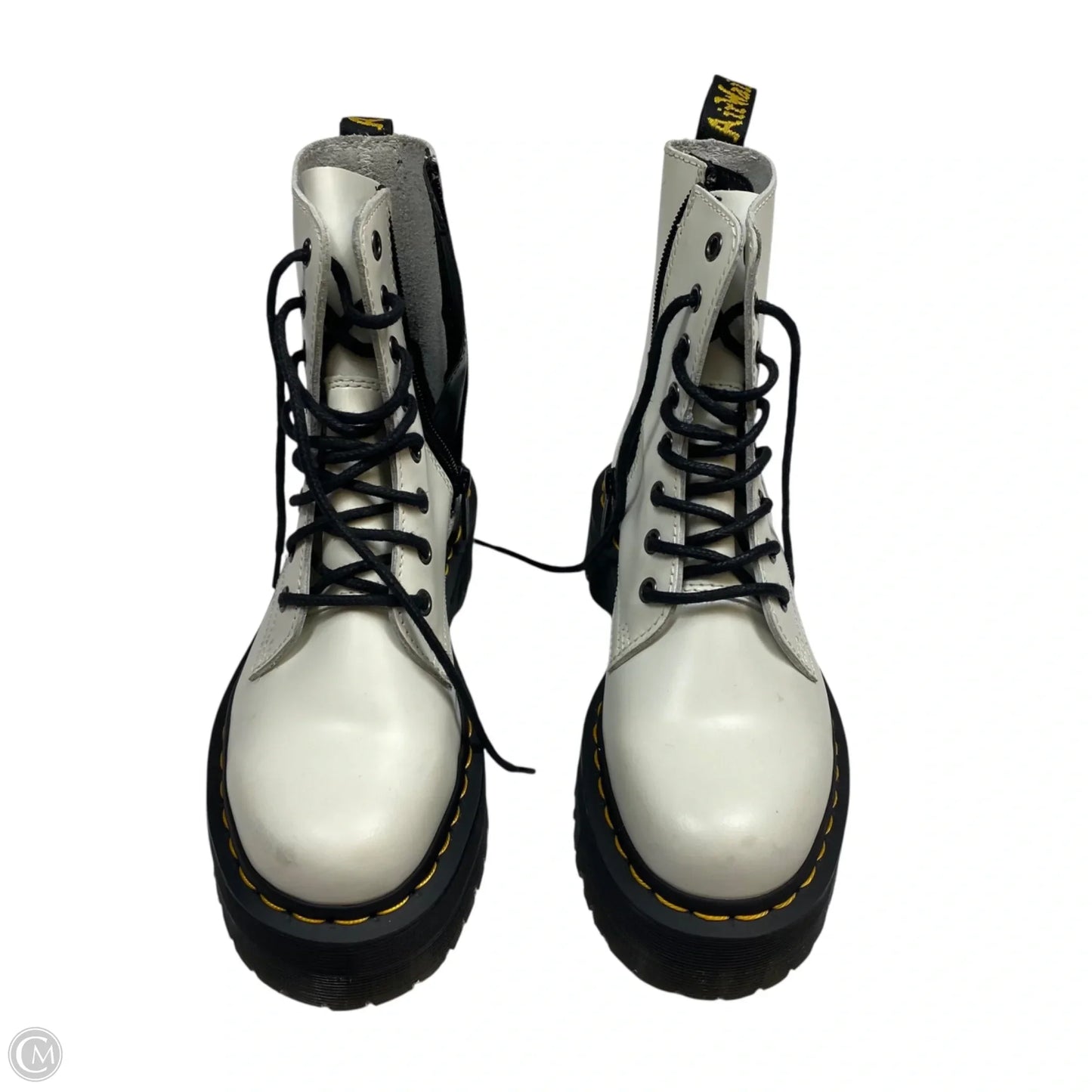Boots Ankle Heels By Dr Martens In White, Size: 6