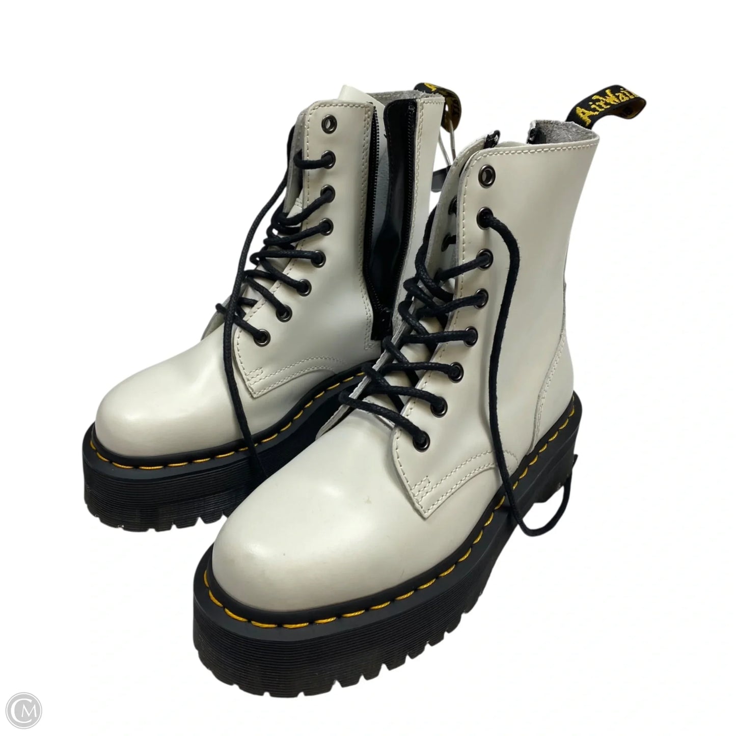 Boots Ankle Heels By Dr Martens In White, Size: 6