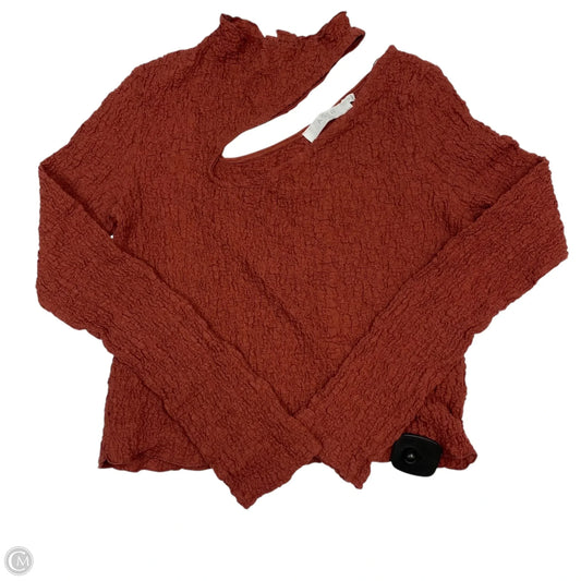 Top Long Sleeve By Astr The Label In Red, Size: L