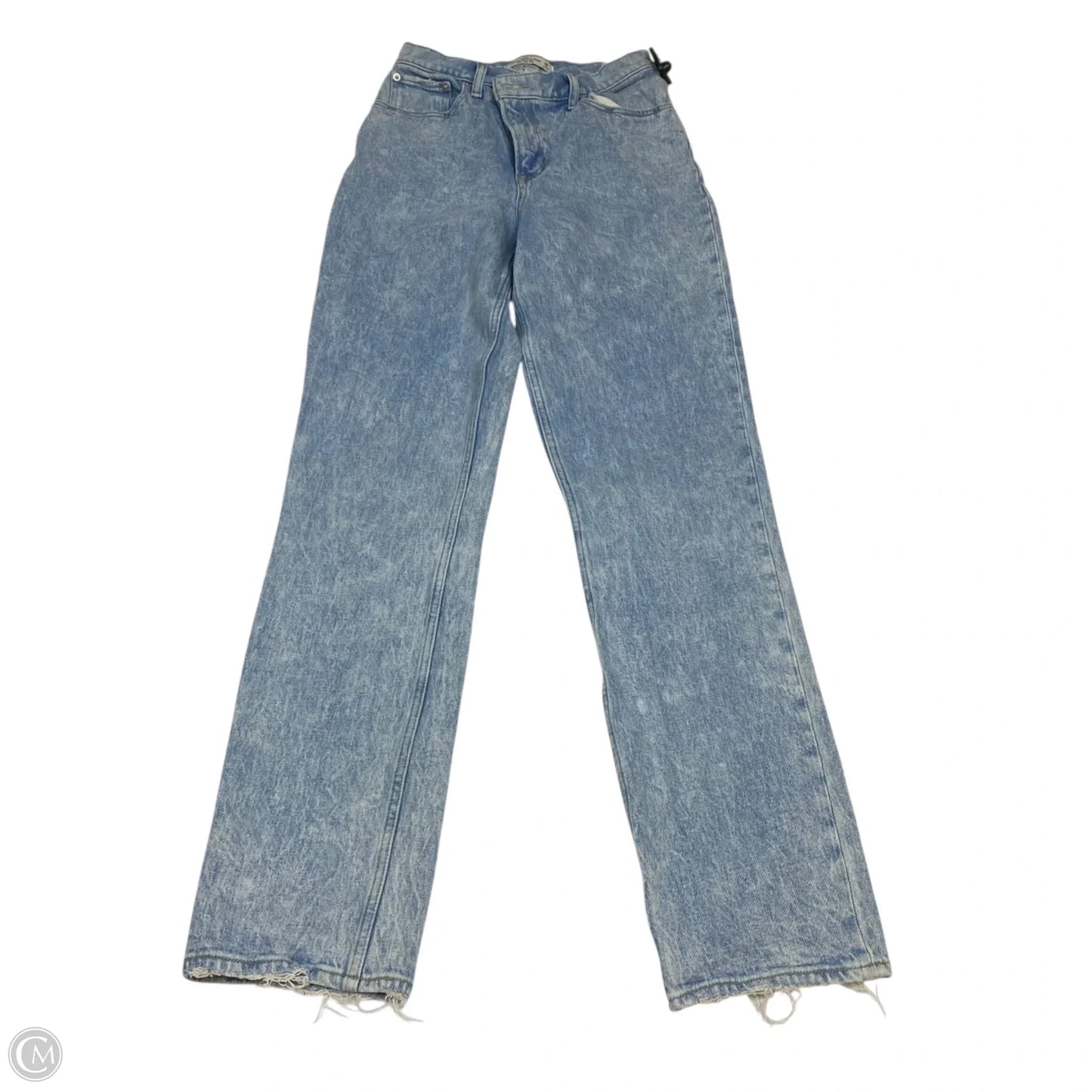 Jeans Straight By Abercrombie And Fitch In Blue Denim, Size: 2