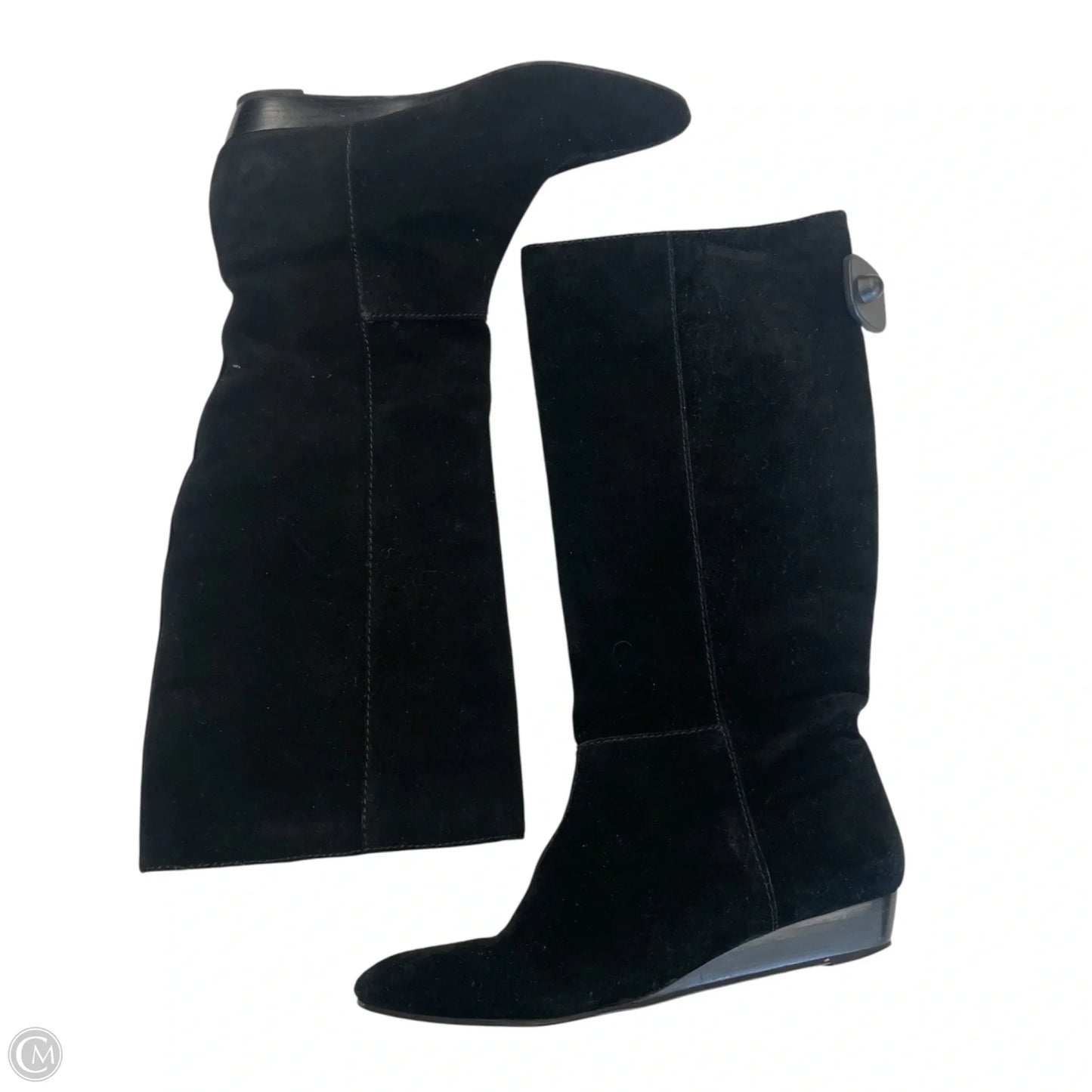 Boots Mid-calf Heels By Bcbg In Black, Size: 8.5
