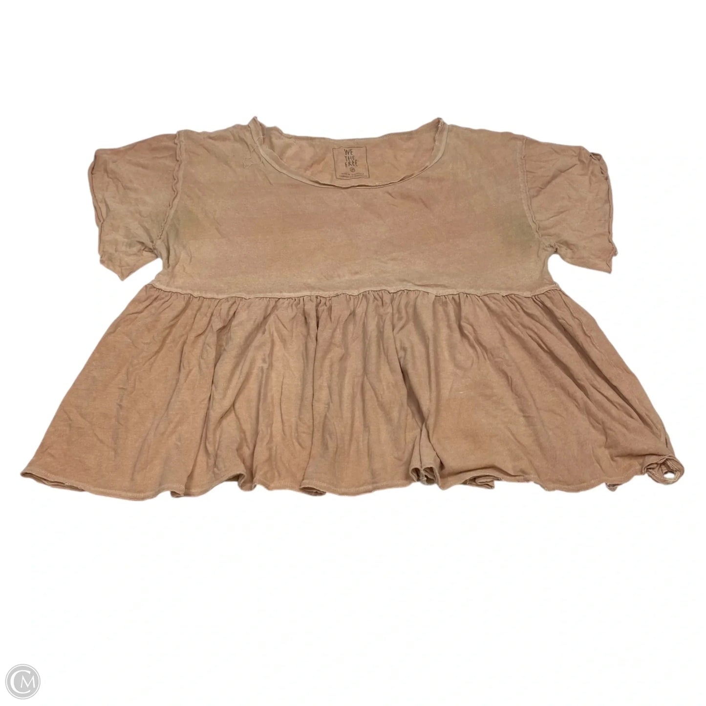 Top Short Sleeve By We The Free In Brown, Size: M