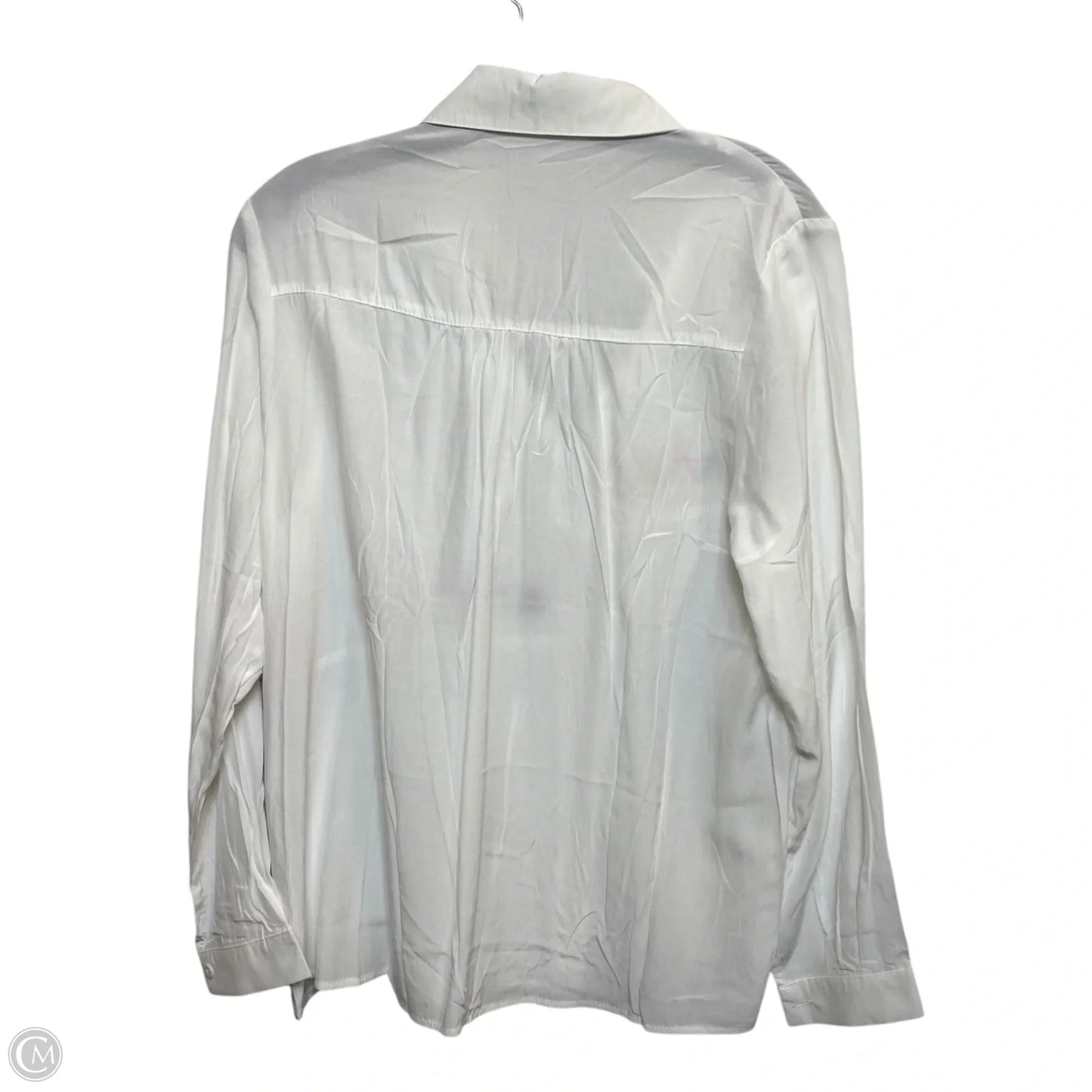 Top Long Sleeve By Clothes Mentor In White, Size: S
