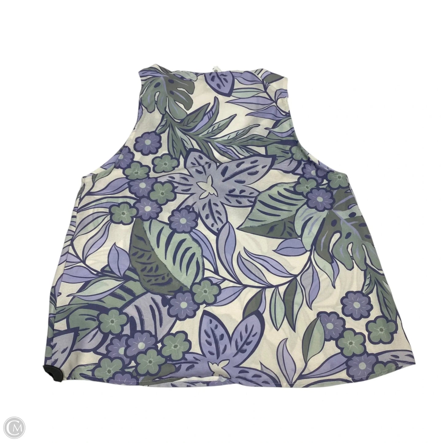 Top Sleeveless By Gilli In Green & Purple, Size: M