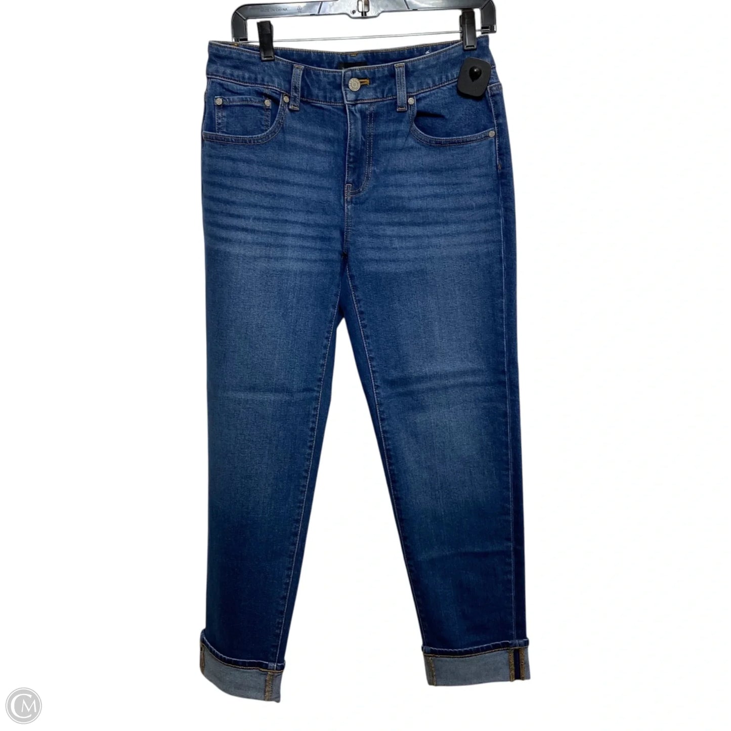 Jeans Straight By Talbots In Blue Denim, Size: 2