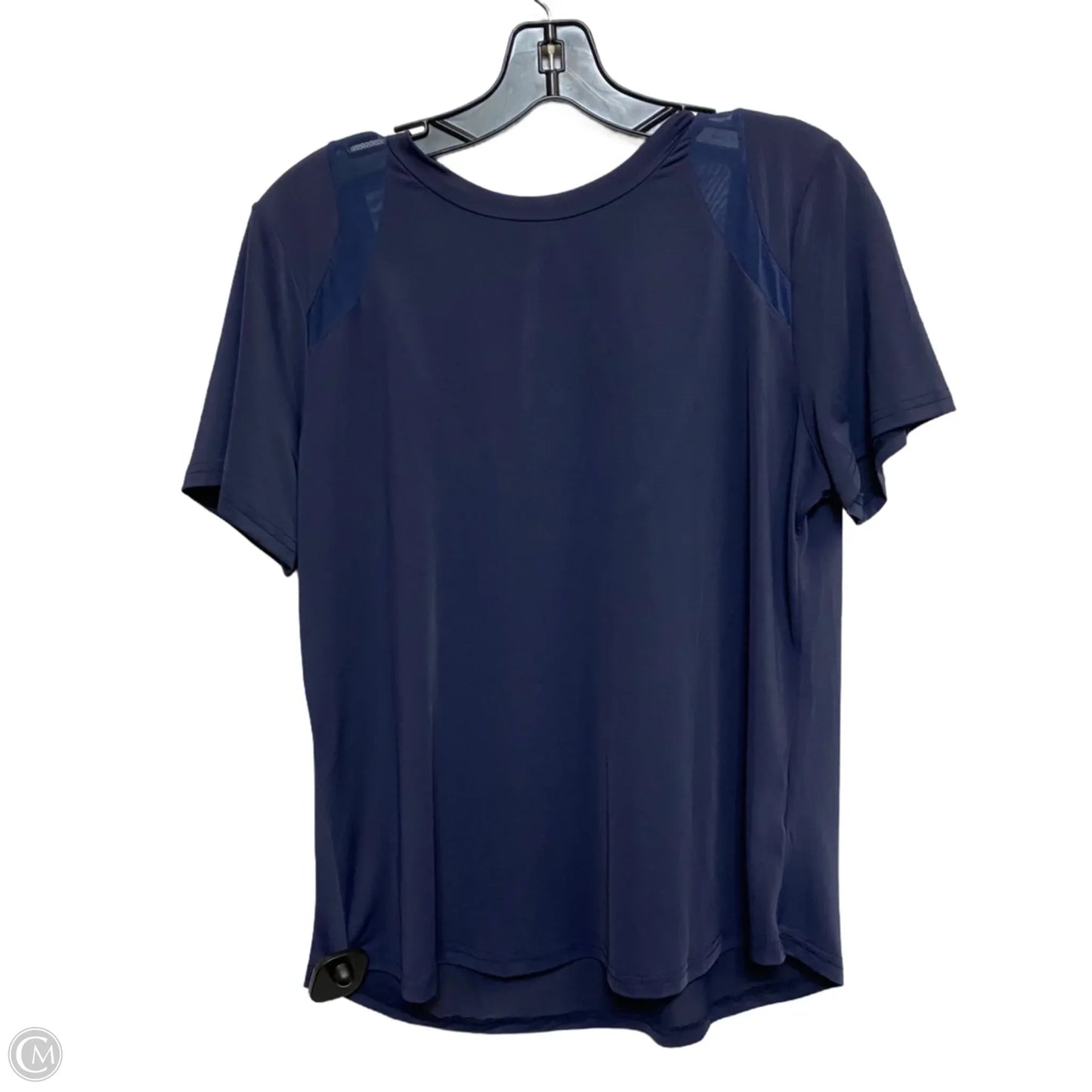 Athletic Top Short Sleeve By Shein In Navy, Size: M