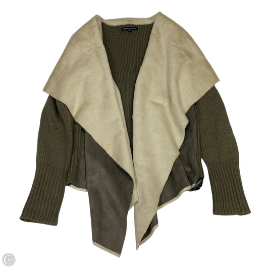 Sweater Cardigan By Saks Fifth Avenue In Brown, Size: Xl