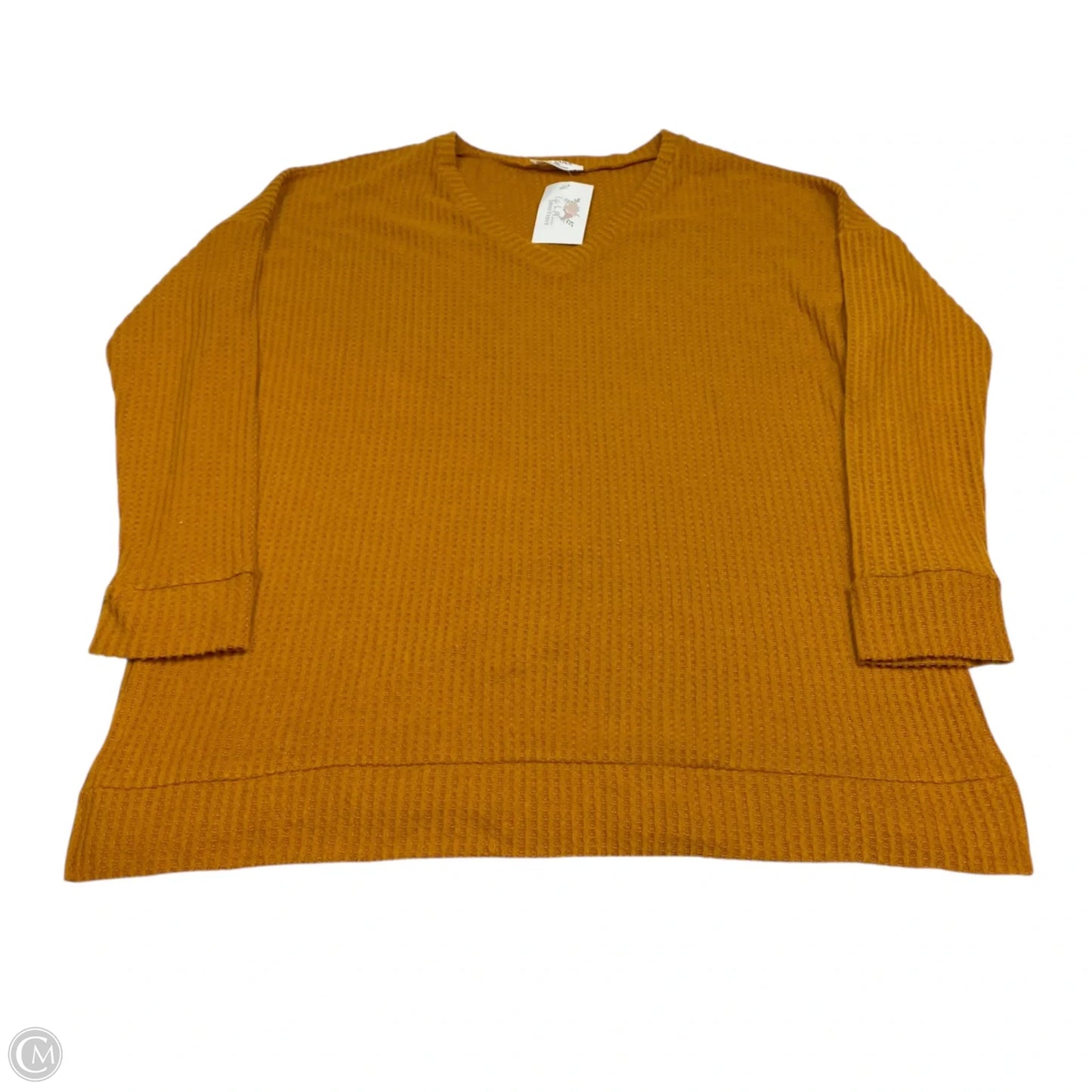 Top Long Sleeve By Zenana In Yellow, Size: Xl