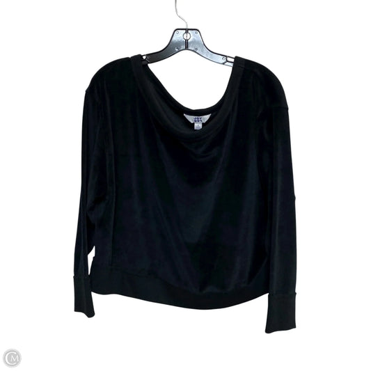 Athletic Sweatshirt Crewneck By Joy Joy In Black, Size: S