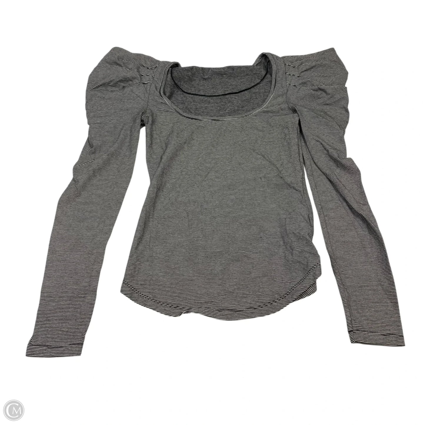 Top Long Sleeve By Free People In Black & White, Size: Xs