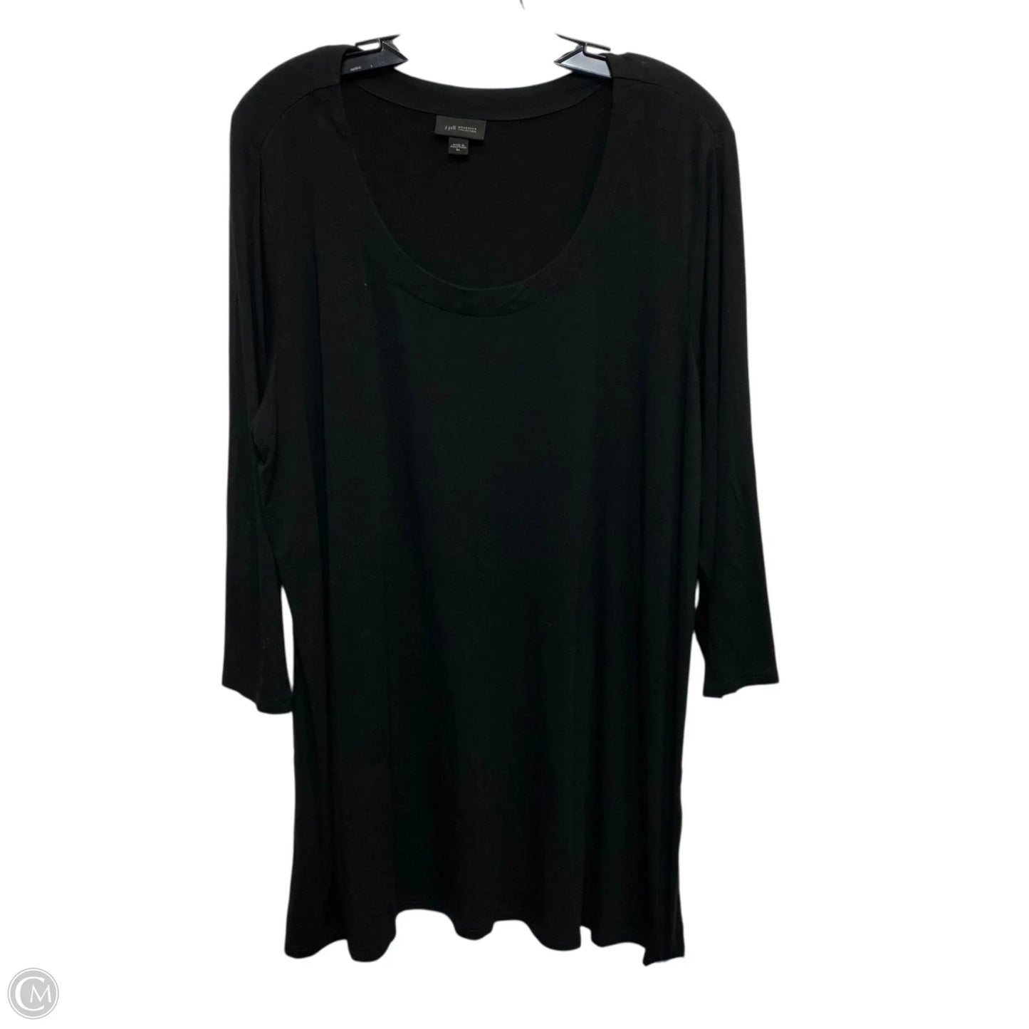 Top 3/4 Sleeve Basic By J. Jill In Black, Size: Xl