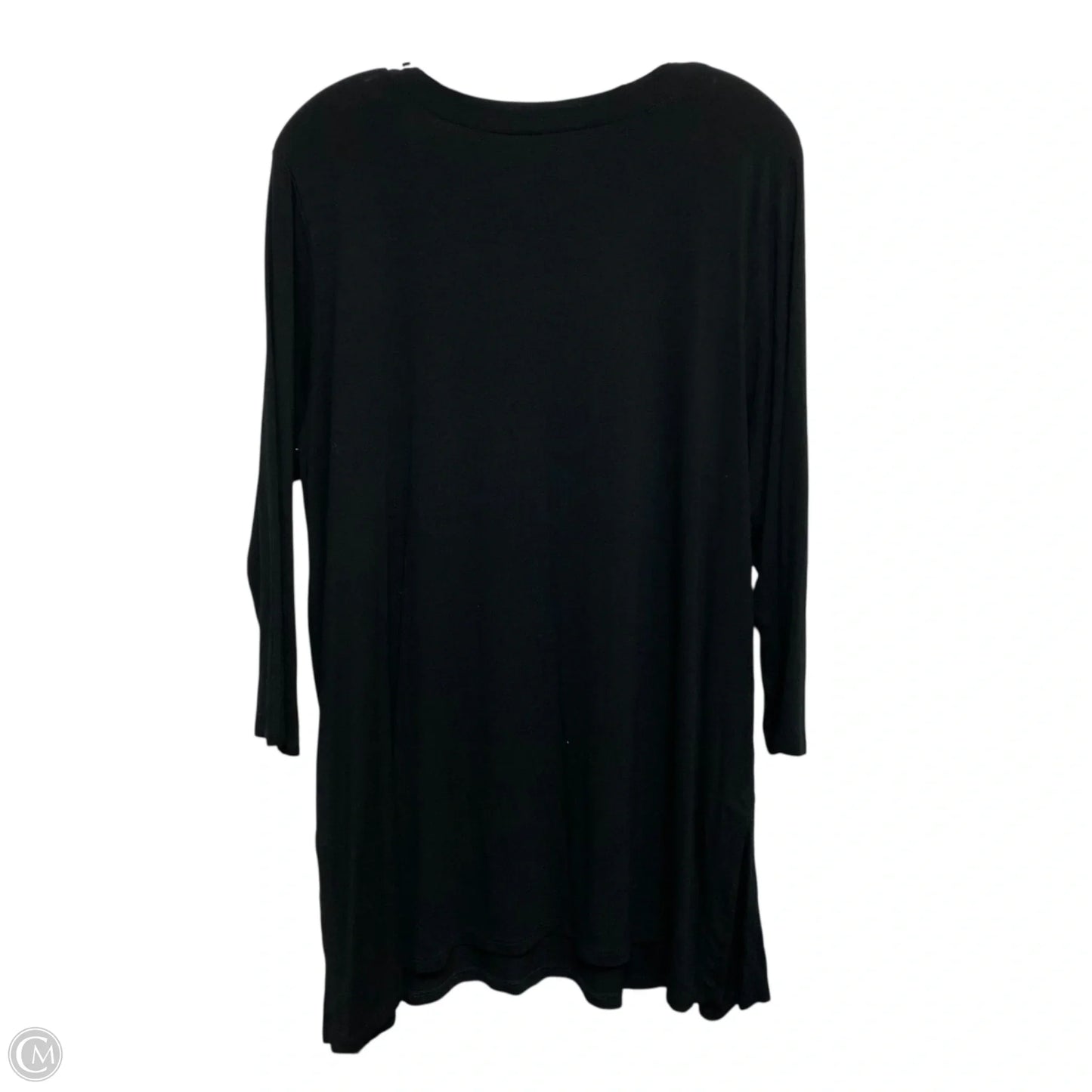 Top 3/4 Sleeve Basic By J. Jill In Black, Size: Xl