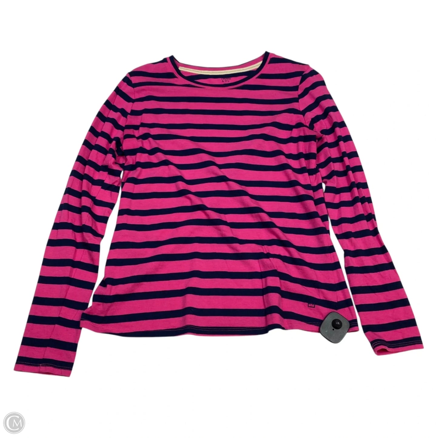 Top Long Sleeve By Crown And Ivy In Blue & Pink, Size: M