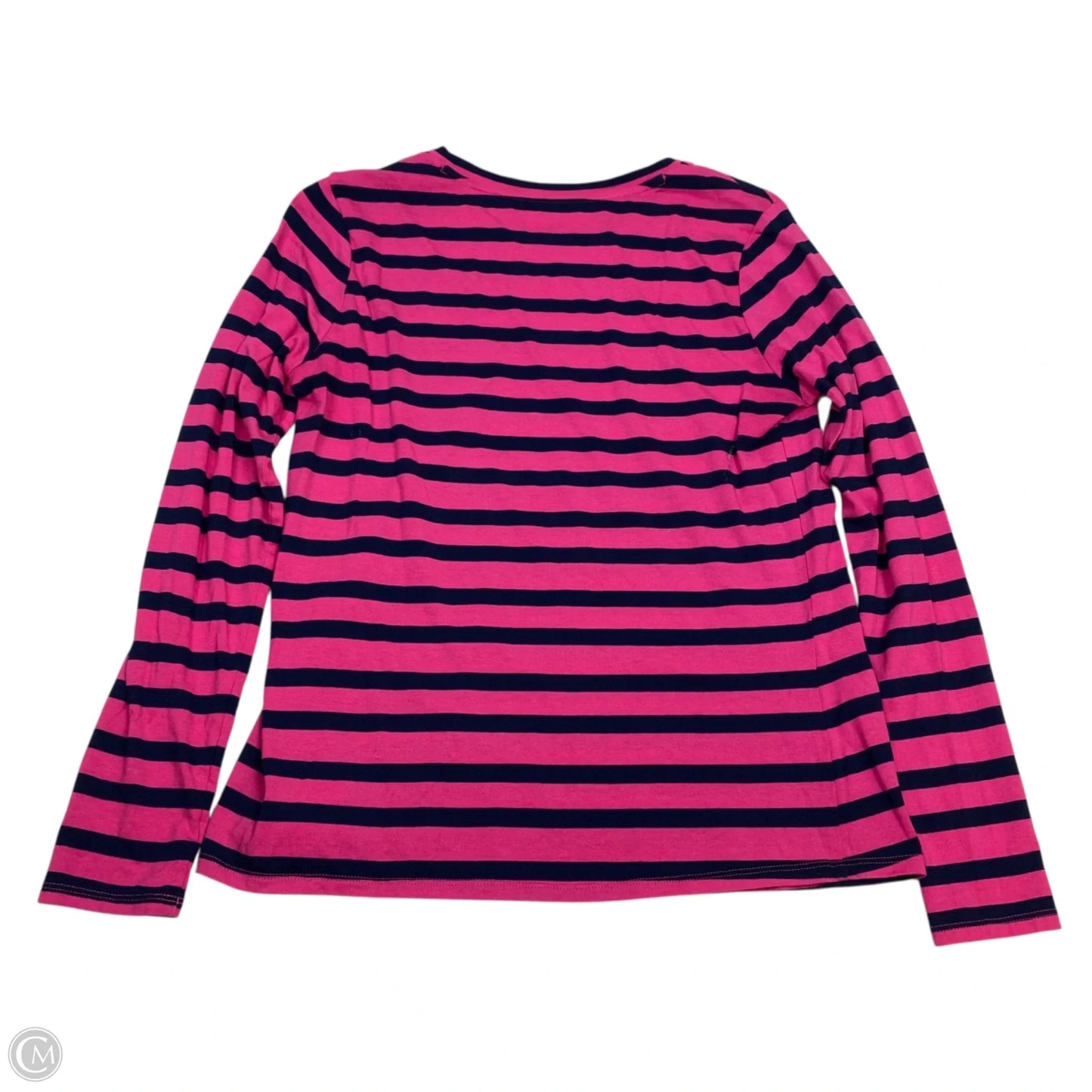Top Long Sleeve By Crown And Ivy In Blue & Pink, Size: M