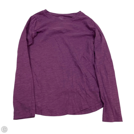 Top Long Sleeve Basic By Sonoma In Purple, Size: S