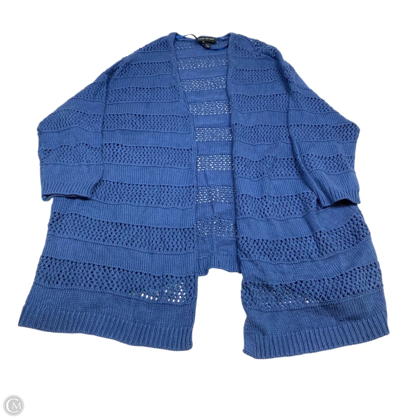 Sweater Cardigan By Lane Bryant In Blue, Size: 3x