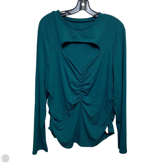 Top Long Sleeve By Shein In Green, Size: 4x