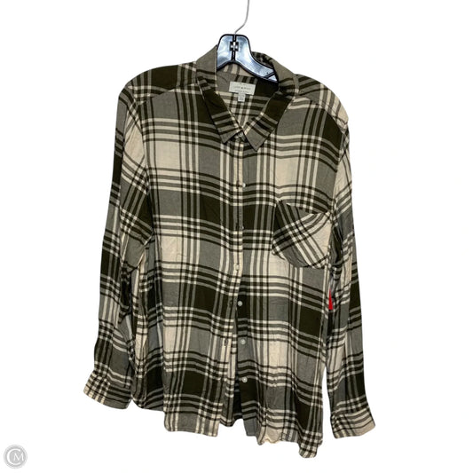 Top Long Sleeve By Lucky Brand In Green, Size: Xl